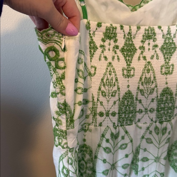 Baby Pink Eyelet Mini Dress - Picture 7 of 8